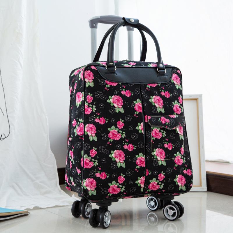 Large Capacity Korean-Style Trolley Backpack for Students, Ideal for Short Trips, Customizable with Logo Printing