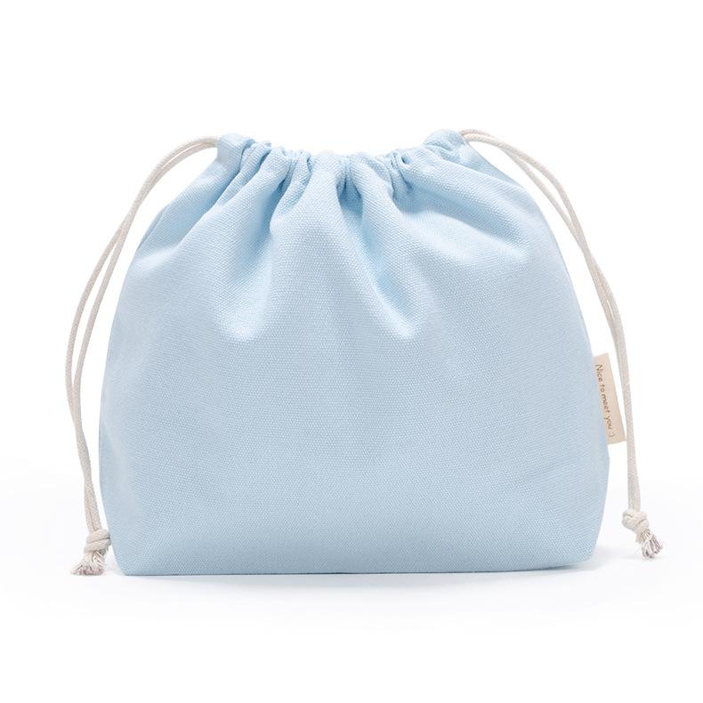 1PCS Color Drawstring Pouches Portable Gift Blank Bags For DIY Cotton Hemp Bags Jewelry Display Packaging Storage
