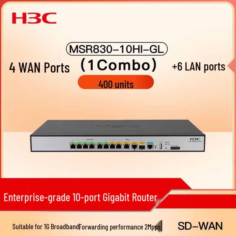 H3C MSR830-10HI-GL 10-Port Gigabit Router