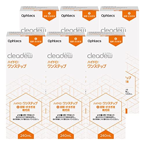 Cleadew Hydro: One Step [II] Dissolving and Rinse Solution, 240ml X 6 Bottles