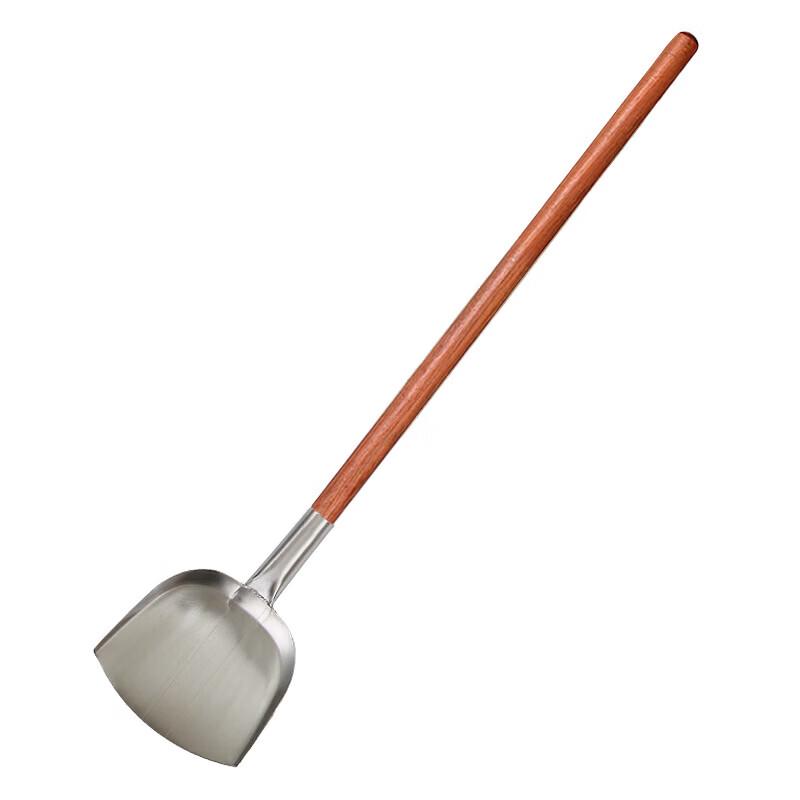 304 Stainless Steel Commercial Wok Spatula with Wood Handle