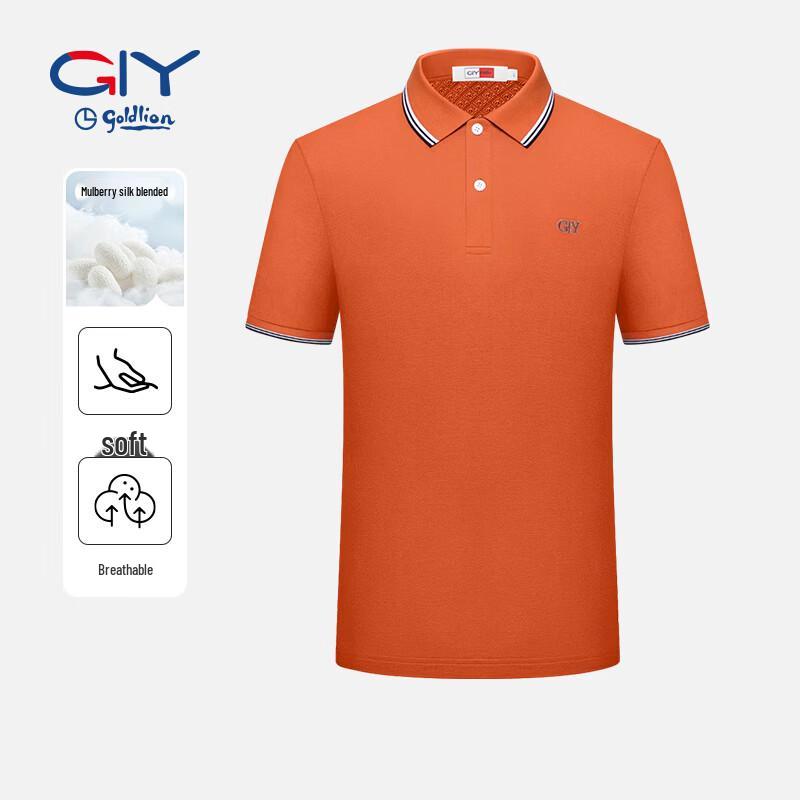 Goldlion Men s Silk Blend Short-Sleeve Polo Shirt 2XL