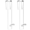 Acrylic Bathroom Shower Door Hook Over Glass Door Shower Towel Rack Punch-Free Bathroom Bathrobe Hanger Transparent Towel Hooks
