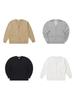 V-neck Loose Knit Cardigan for Couples - Unisex Outerwear for Spring & Autumn