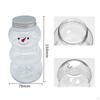 10x Snowman Juice Bottles Christmas 500ml Clear for Climbing Camping Red