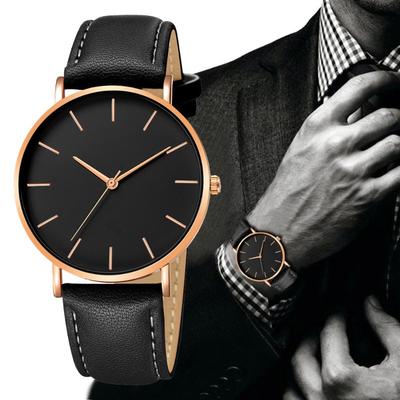 Hot-selling Belt Business Men's Watch, Fashionable Temperament Simple Style Casual Quartz Watch