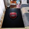 "Kobercový design loga Arsenalu Moderní černý podklad Domácí dekorace" Vhodné pro použití jako protiskluzová podložka do obývacího pokoje ložnice pohovek