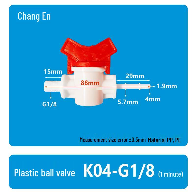 G1/8 Thread Pagoda Quick-Connect Water Ball Valve