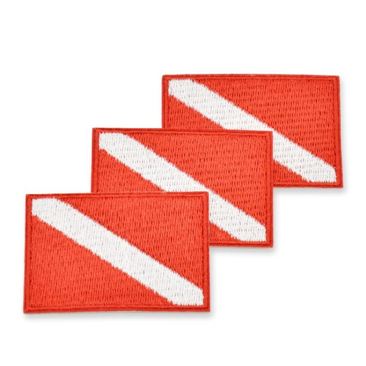 

Набор из 3-х нашивок для дайвинга Флаги Scubas Diving Декорации Подходят для пришивания или термопереноса на различные ткани красный