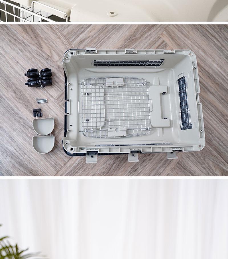XDPC Xinding Pet Airline Crate: Durable Plastic Carrier with Iron Window for Cats & Dogs, Air China Approved