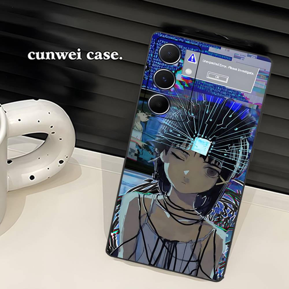 Serial Experiments Lain Cartoon Phone Case For Samsung S 24 Fe 25 Ultra Plus 20 Lite 21 30 22 23 24 22 Ultra 5G Fundas