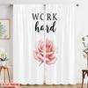 2pcs 2D flat printing Drapes Floral Rose Work Hard Fabric Without Electricity 0 for Indoor Celebrations Room Garden