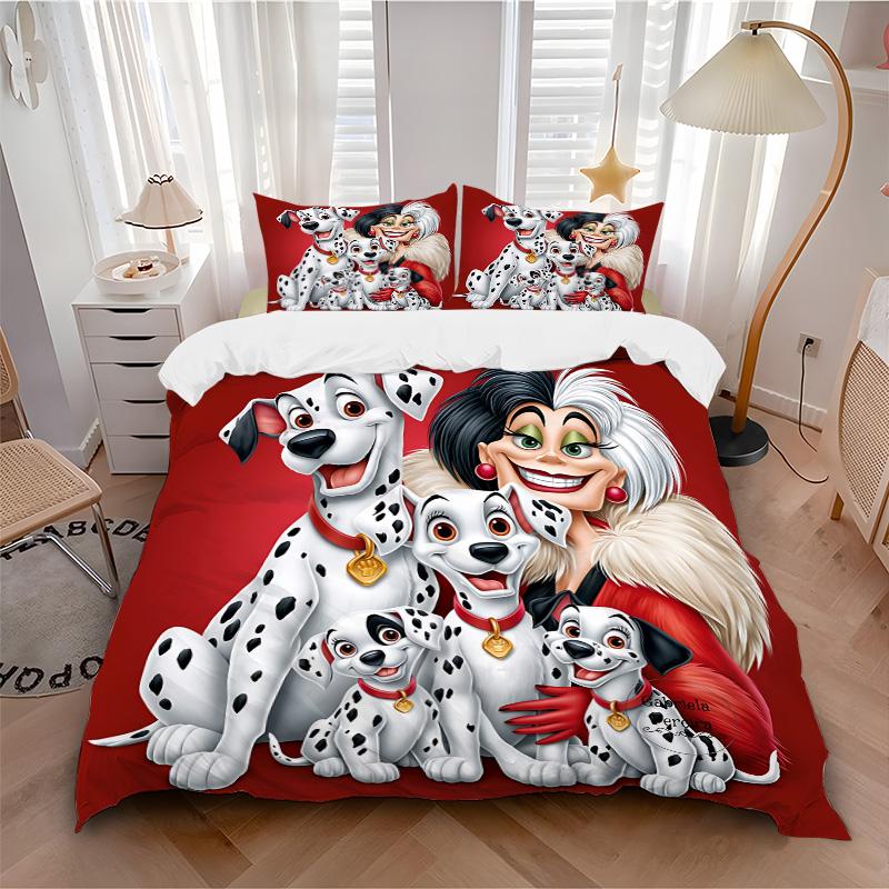 Dalmatian Family Portrait Print 3Pcs Bedding Setduvet Cover With 2 Bedropillowcase Home Birthday Gift