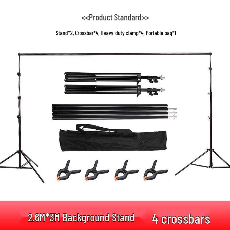 T-Shaped Bracket Background Stand for Photography and Live Broadcast