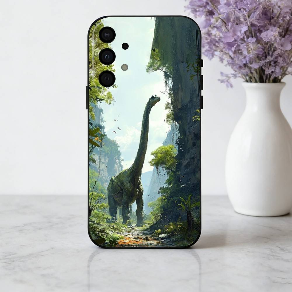 Cool D-Dinosaur Art  Phone Case For Samsung Galaxy A73,A72,A71,A70,A53,A52,A51,Soft Silicone Black Cover