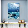 Landscape Canvas Painting Sea Beach Posters and Prints Wall Art Pictures For Modern Living Room Home Decor Bird Boat Cuadros