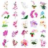 50 Orchid Stickers - Cute Q Version Plant Designs for DIY Crafts, Journals, and Computer Decoration