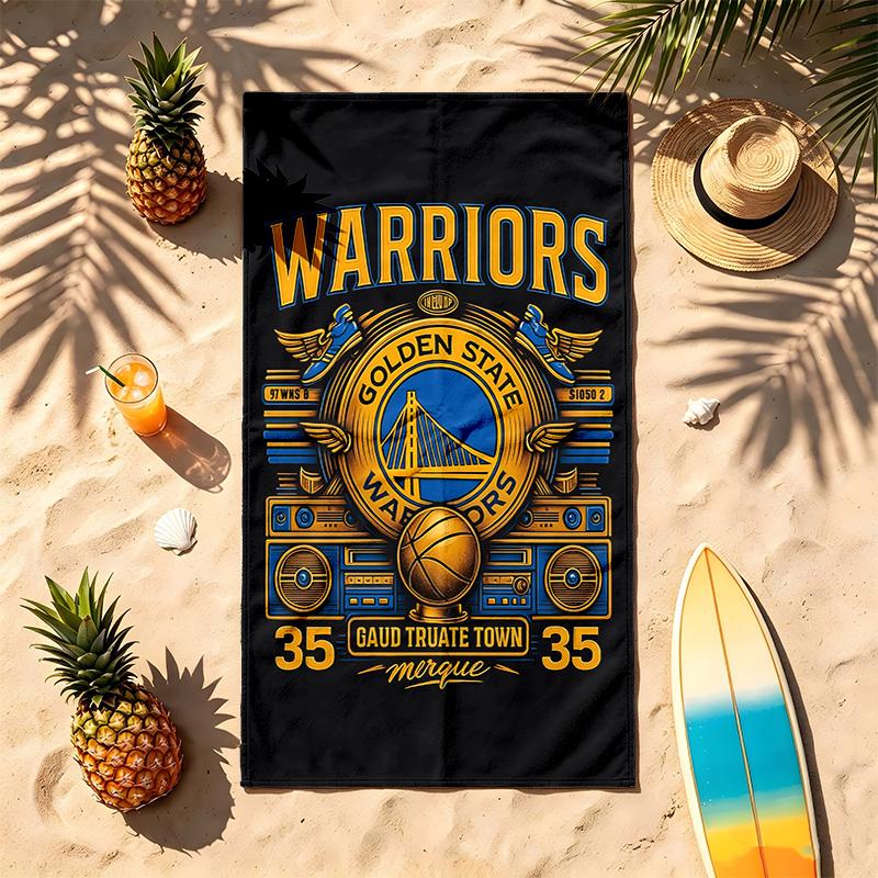 Golden State Warriors (14) Theme Beach Towel Sand Resistant Soft And Comfortable Suitable For The Pool Camping Yoga And Diving A Travel
