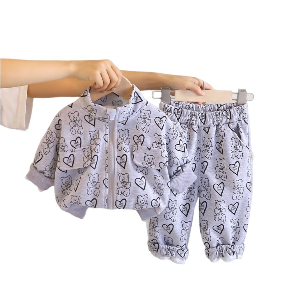 Детский повседневный комплект с длинным рукавом, удобные наряды для повседневной носки