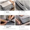 Etravel Anti-Dirt Sleeping Bag Travel Business Trip Bedding Sheet Quilt Cover Pillowcase Set Gray 180*210cm