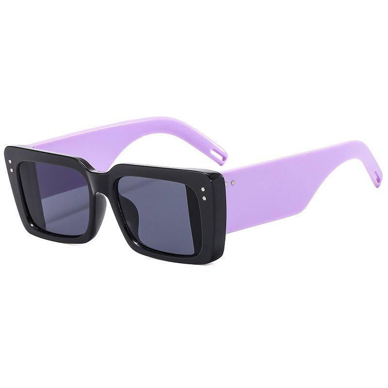 Retro Square Wide-Leg Sunglasses, Trendy Midin Sunglasses, Hip-Hop Personalized Glasses.