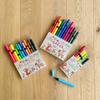 Kokuyo Color Brush Pen Set Brush Pen Multicolor 12-Color B, Water-Based KE-AC34-12B,
