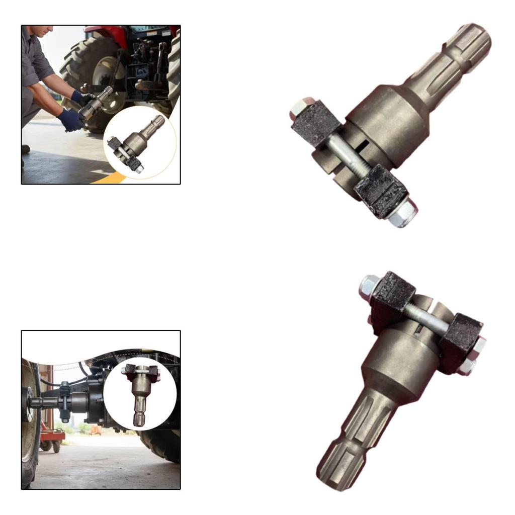 Adattatore Albero T PTO Adatto per Alberi di Presa di Forza Standard di Trattori Convertitore 6-8 Scanalature Accessorio Robusto