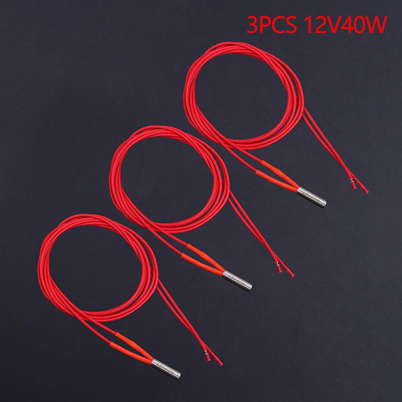 Heavy Duty 12V/24V 40W Ceramic Cartridge Heater 3D Printer Print Head Induction Heater MK3S Thermocouple Sensor For 3D Printer