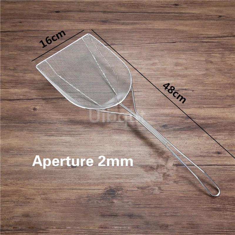 Stainless steel fryer screen French fries frame square filter net encrypt colander strainers shaped Frying mesh basket strainer