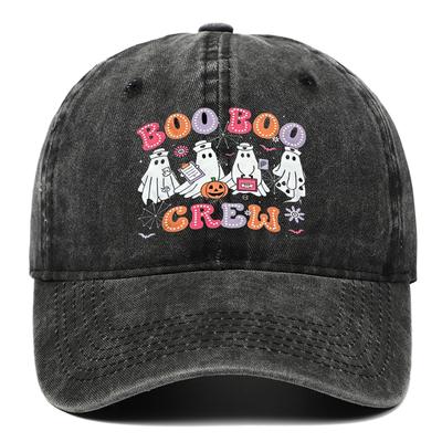 Letter Pumpkin Printed Baseball Cap, Cute Ghost Duckbill Cap,men's and Women's Halloween Holiday Hats,adjustable and Comfortable