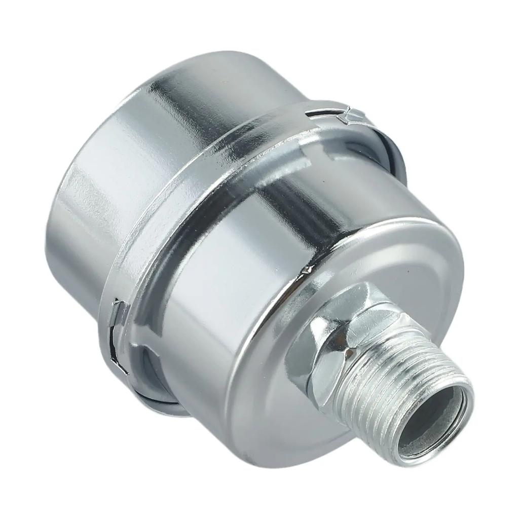 12.5/16/20mm Portable Metal Air Filter Oil-Free Muffler Intake Filter Air Compressor Pump Accessories Squelch Muffler Hot