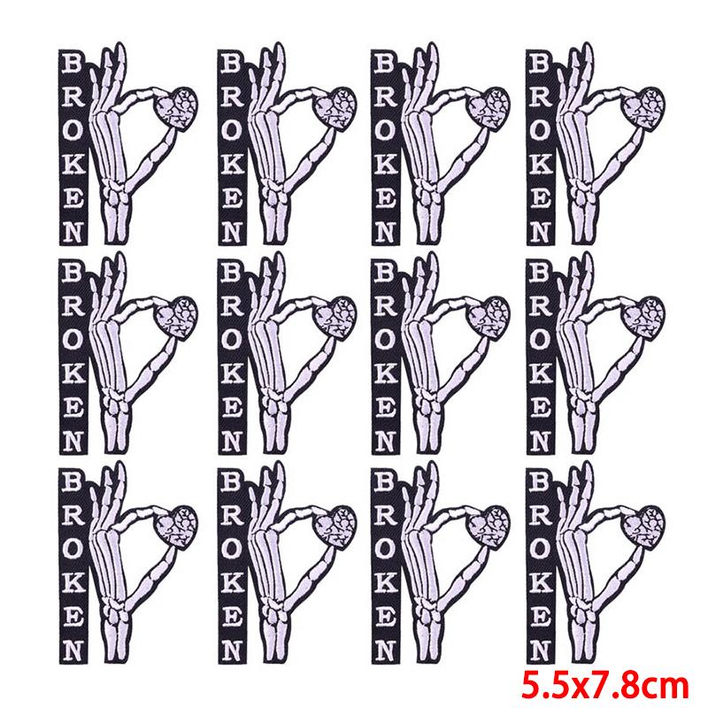 10 teile/los Großhandel Stickerei Patch Eisen Auf Patches Für Kleidung Patches Auf Kleidung Jacken Dekor Applikation Nähen Liefert