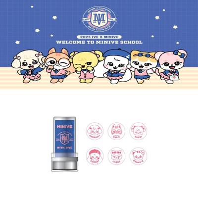 2025 IVE X MINIVE POP-UP Welcome To MINIVE School Stamp