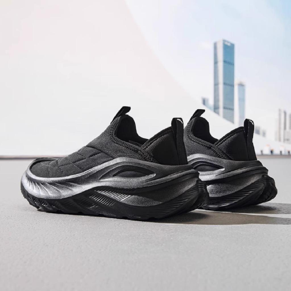 New Anta Variety Training Collection Abrasion Resistant, Breathable, Lightweight Low Top Casual Shoes Men's Black 912537750-1