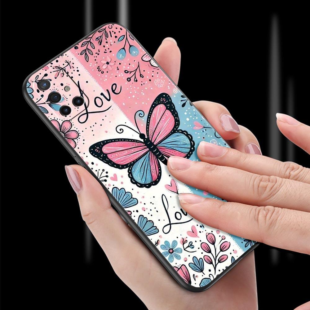 Fashionable Butterfly Flower Phone Case For Oneplus 13R 13 12R 11 10T 10R Nord N100 N200 N10 10 9 9R 9RT CE 3 2 Z Pro Soft TPU