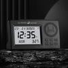 Al Fatiha Muslimische Gebetsuhr mit automatischer Zeiteinstellung Hijri Gregorianischer Kalender LED-Hintergrundbeleuchtung Desktop Azan-Uhr