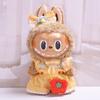 38cm Labubu Plush Doll Casual Outfit Set with Hat (Clothes Only)