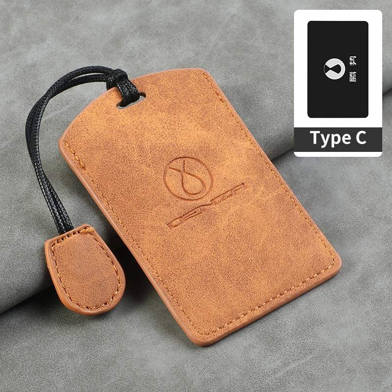 Car Smart NFC Card Key Case Cover Key Bag Shell Holder Protection Fob For Denza D9 N8 N7 Keychain Auto Styling Accessories