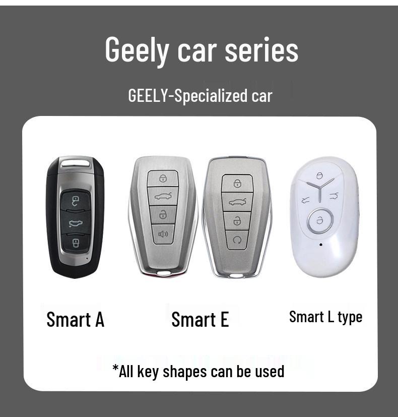 Compatible Key Cover for Geely Models: Boyue, Xingyue, Emgrand GS, Borui, X6 Vision, S1, Xingrui, Panda Mini