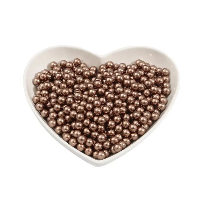 Multi Color Round No Hole Acrylic Imitation Pearl Beads Loose Bead For DIY Scrapbook Decoration Crafts Sewing 3/4/6/8/10mm