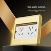 BULL GD8 Series 10-Hole Gold Metal Floor Socket