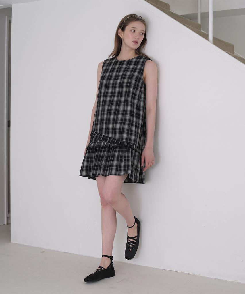 Jucy Judy Check Frill Dress Jzop329G
