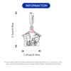 Authentic Original Copper Metal Charm Bead Components Luxury Pink Family Affection Pendant Bead Component Bead Components Compatible With Bracelet