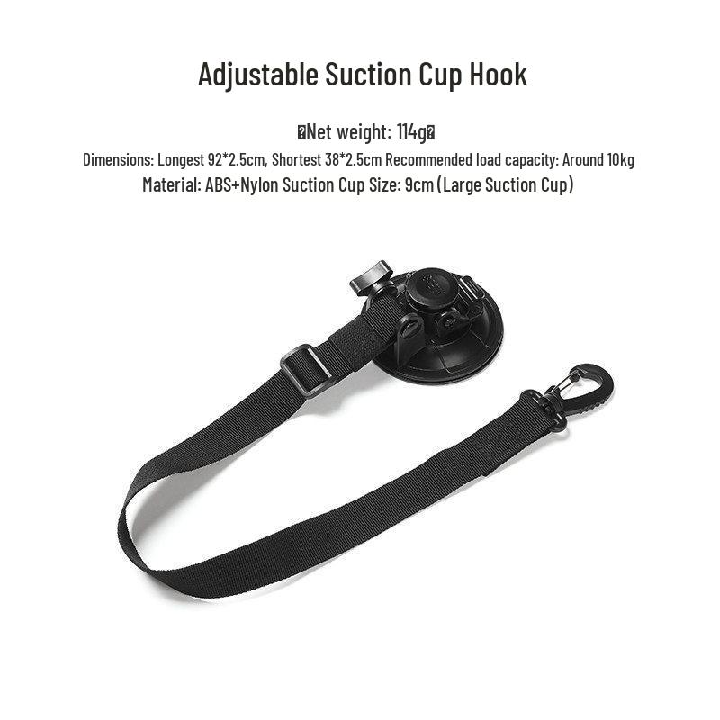 Suction Cup Hook for Wall, Glass, and Car Roof Tent Storage