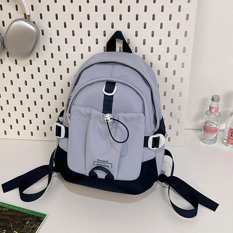 Schooltas in Koreaanse stijl, laid-back, grote capaciteit, college-stijl, casual, modieus en veelzijdig, rugzak voor les, woon-werkverkeer en tutorials