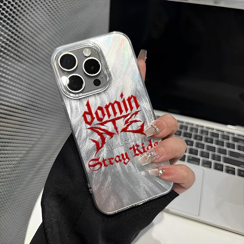 Stray Kids Phone Case for iPhone 12 13 14 15 Pro/ProMax Premium Feeling Feather Gauze Phone Case Anti-Shock Protective Case ATE Ablum Element (for