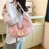 Small Fresh and Sweet Casual Messenger Bag Simple Girls Casual Dumpling Bag Going Out Commuting Fashion Shoulder Bag