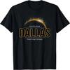 Dallas Texas America 2024 Path of Totality Solar Eclipse T-Shirt