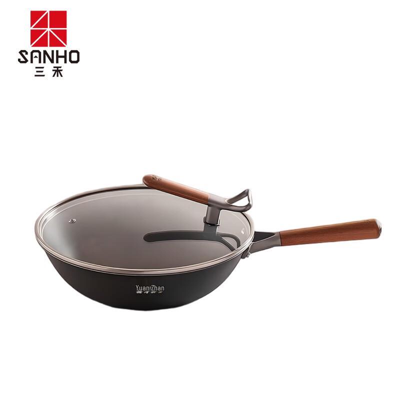 Sanhe 0-Coating Non-Stick Lightweight Wrought Iron Wok