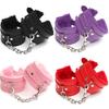 Sexy Adjustable Pu Leather Plush Handcuff Ankle Cuff Restraints Bondage Sex Toy Muply Restraints Sex Bondage Exotic